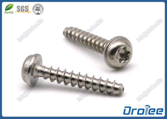 China 316 Stainless Torx Round Washer Head PT Screws for Thermoplastics supplier